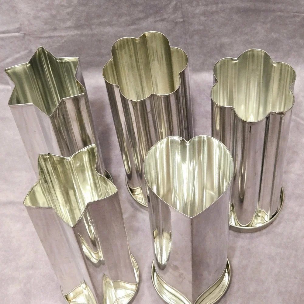 Baking Tubes Set of‎ 5 Breads Batter Cake Heart Flower Star